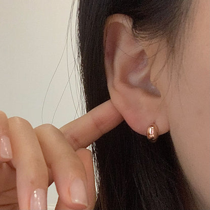 Dome Huggie Earrings