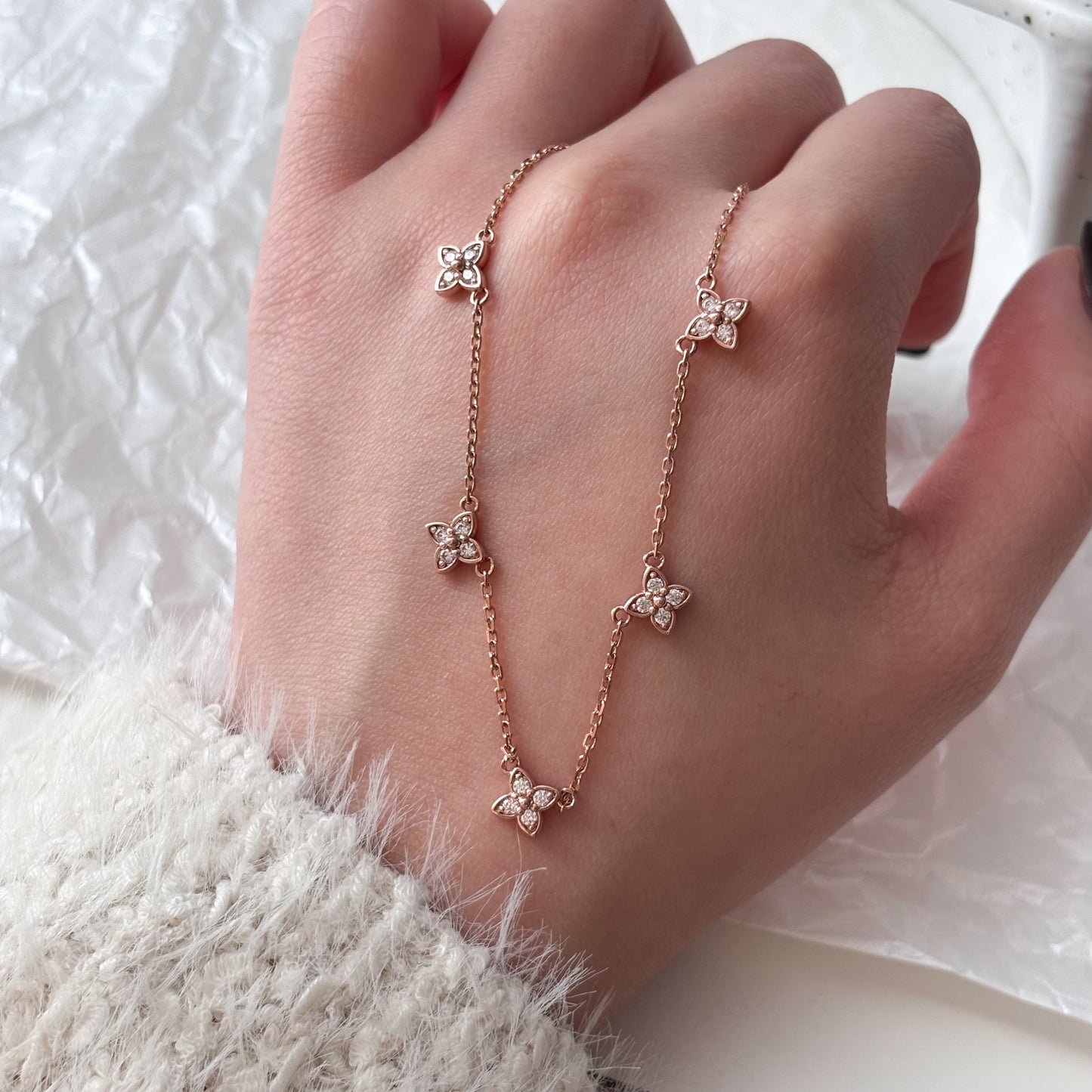 Flower Station Necklace