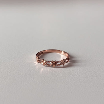 Double Band Star Ring