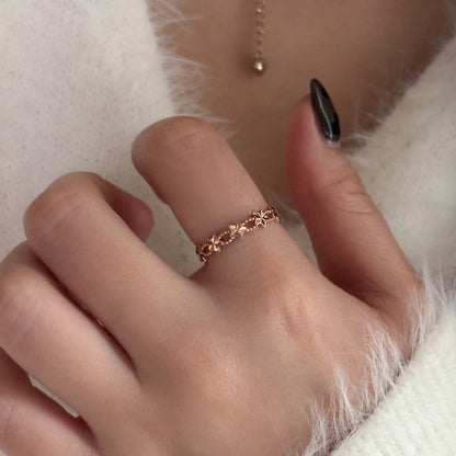 Double Band Star Ring