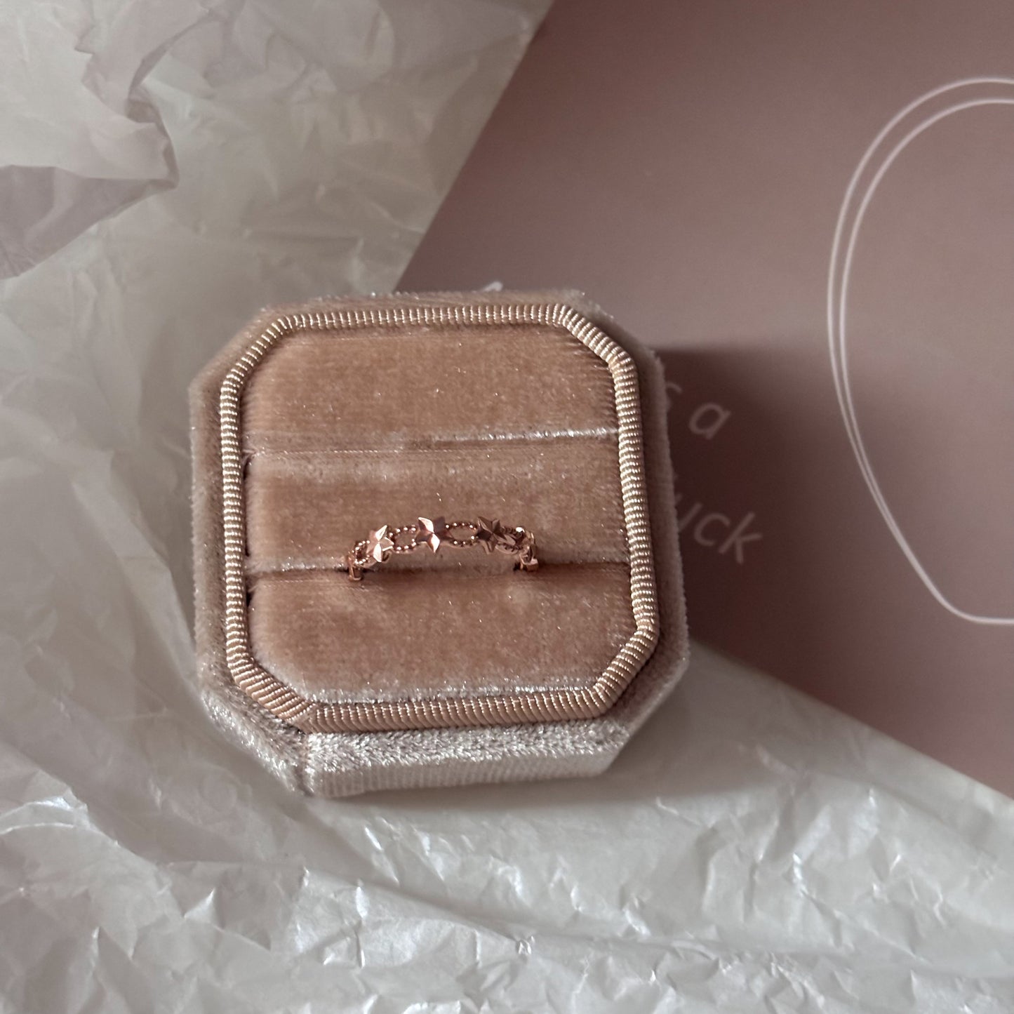 Double Band Star Ring