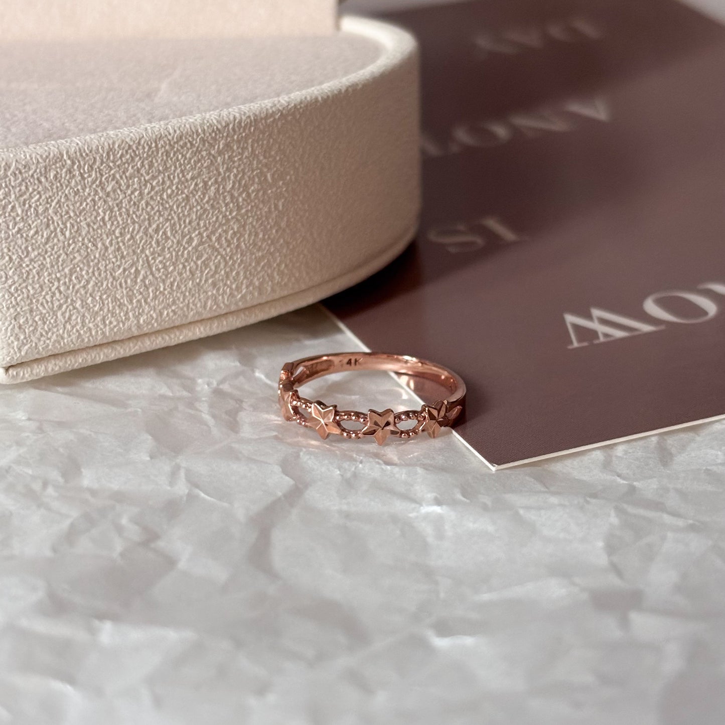 Double Band Star Ring