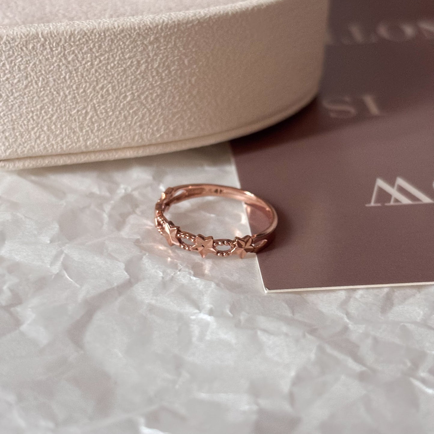 Double Band Star Ring