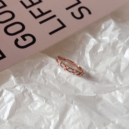 Double Band Star Ring