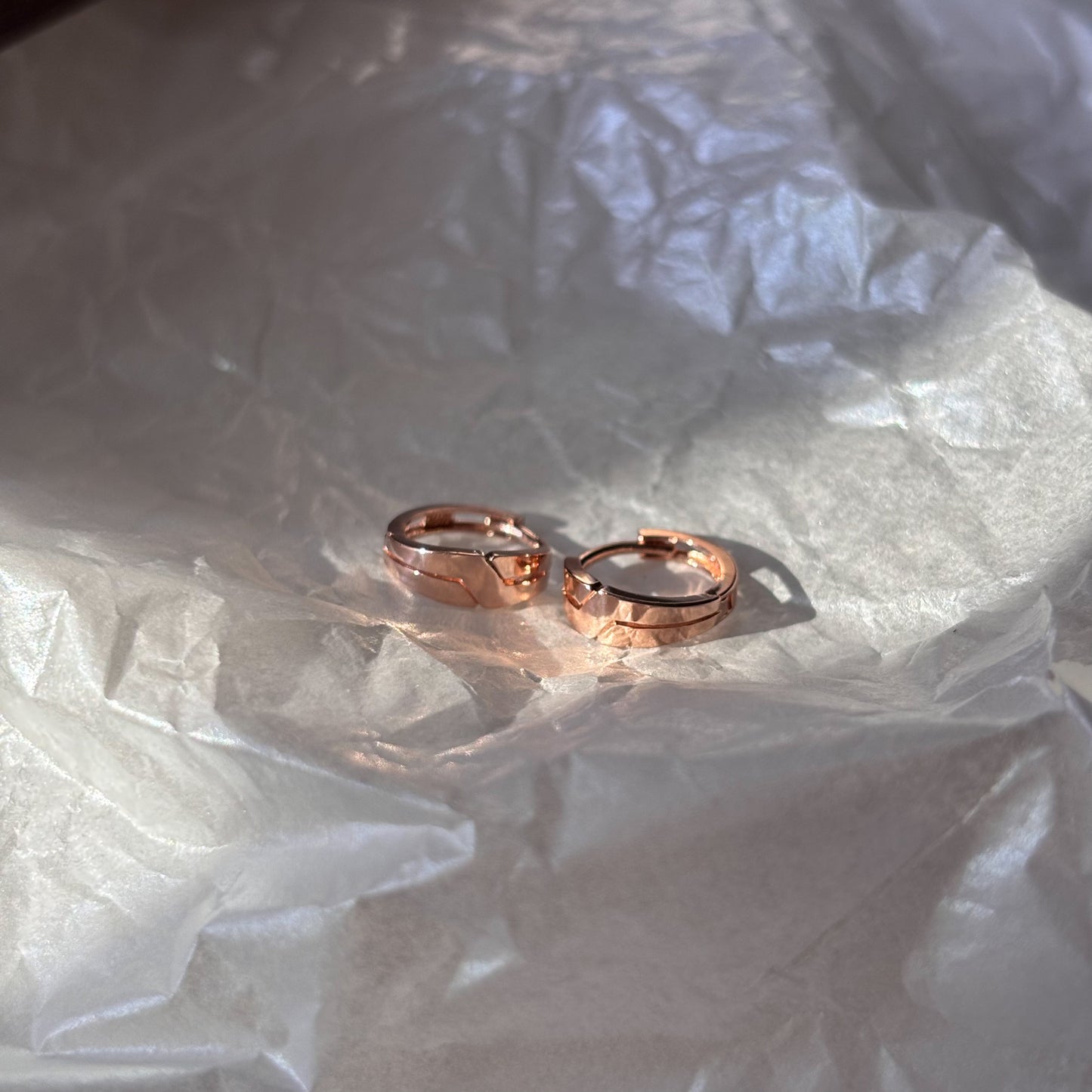 Geometric Huggie Earrings