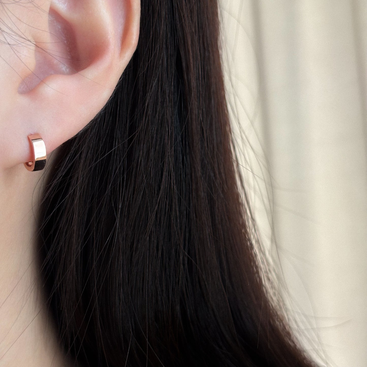 Tapered Hoop Earrings
