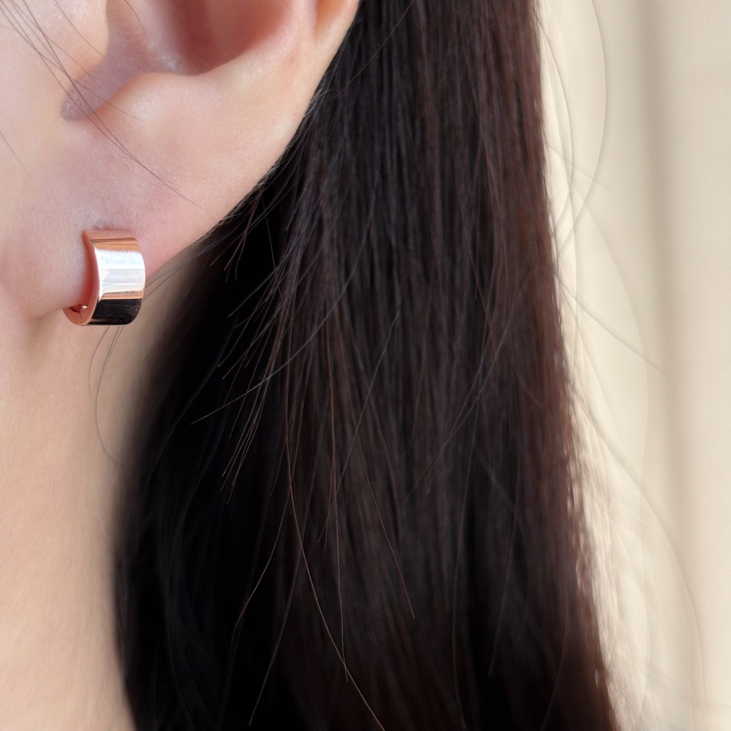 Tapered Hoop Earrings