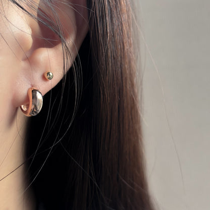 Bold Huggie Hoops