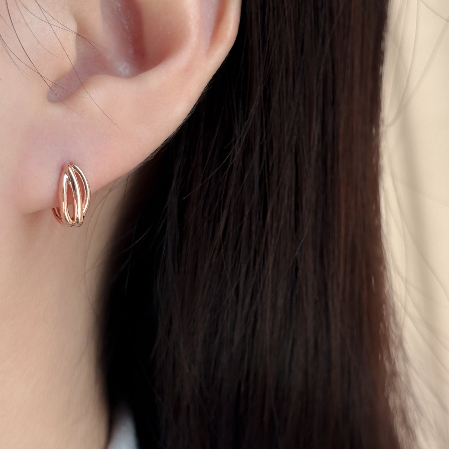 Triple Line Earrings
