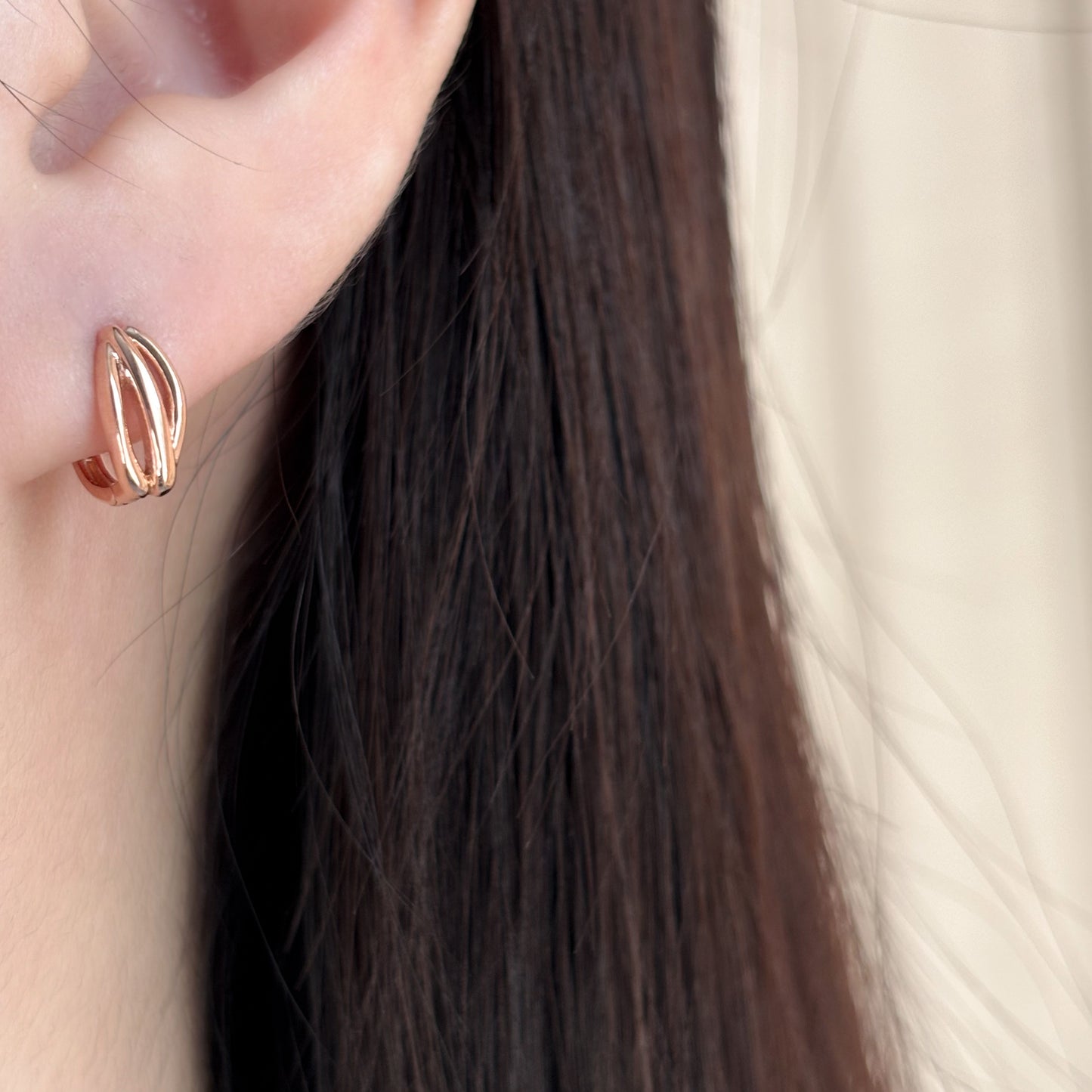 Triple Line Earrings