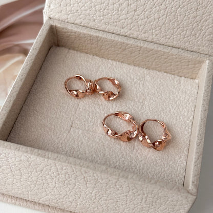 Wave Hoop Earrings