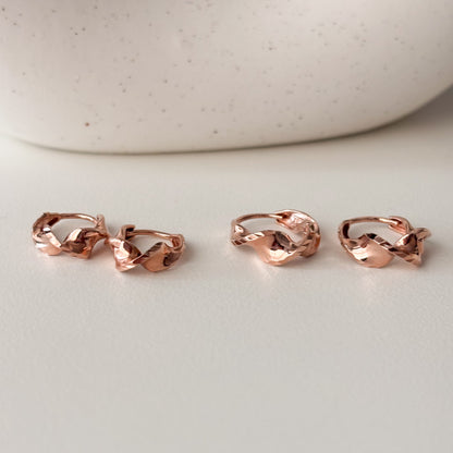 Wave Hoop Earrings