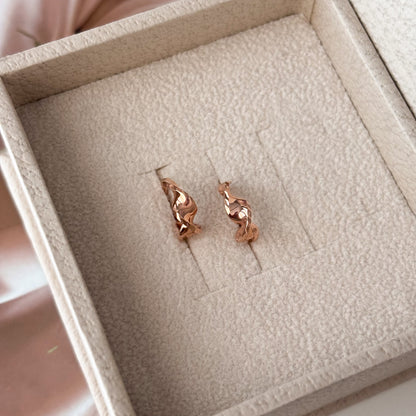 Wave Hoop Earrings