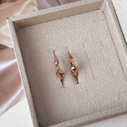 Wave Hoop Earrings