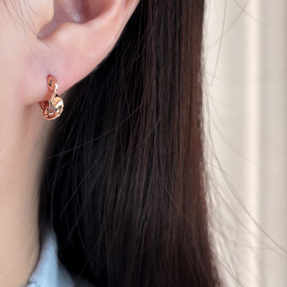 Wave Hoop Earrings