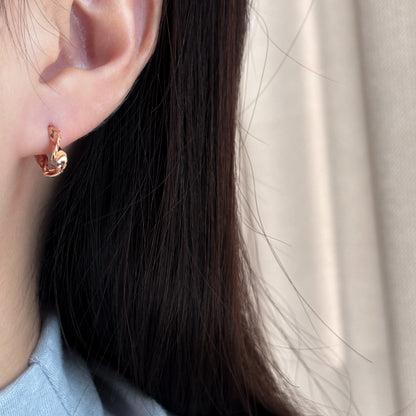Wave Hoop Earrings