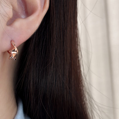 Wave Hoop Earrings