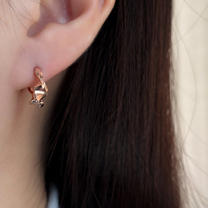 Wave Hoop Earrings