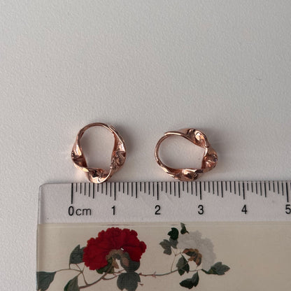 Wave Hoop Earrings