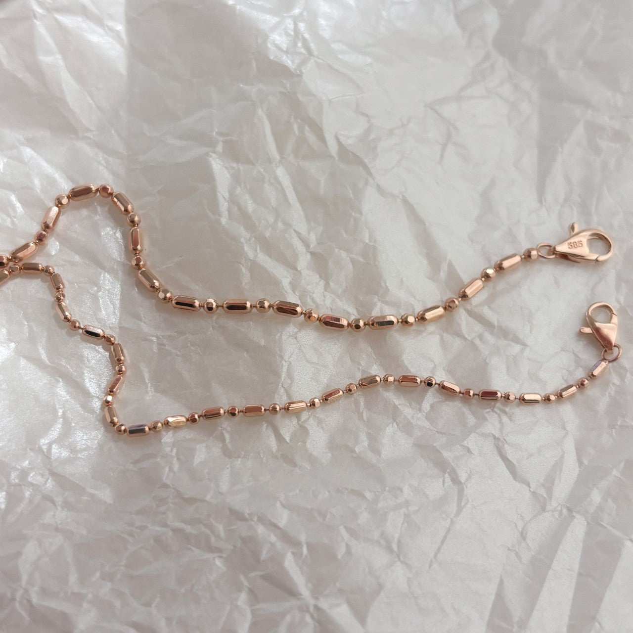 Bar and Ball Chain Bracelet