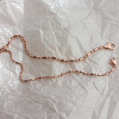 Bar and Ball Chain Bracelet