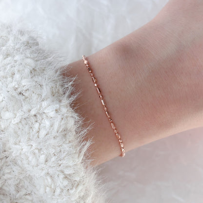 Bar and Ball Chain Bracelet