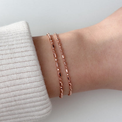 Bar and Ball Chain Bracelet