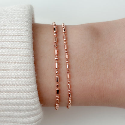 Bar and Ball Chain Bracelet