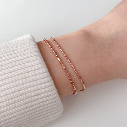 Bar and Ball Chain Bracelet
