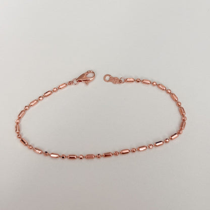 Bar and Ball Chain Bracelet