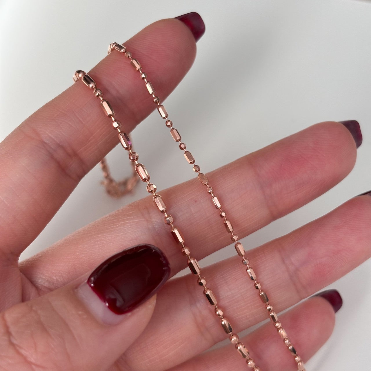 Bar and Ball Chain Bracelet