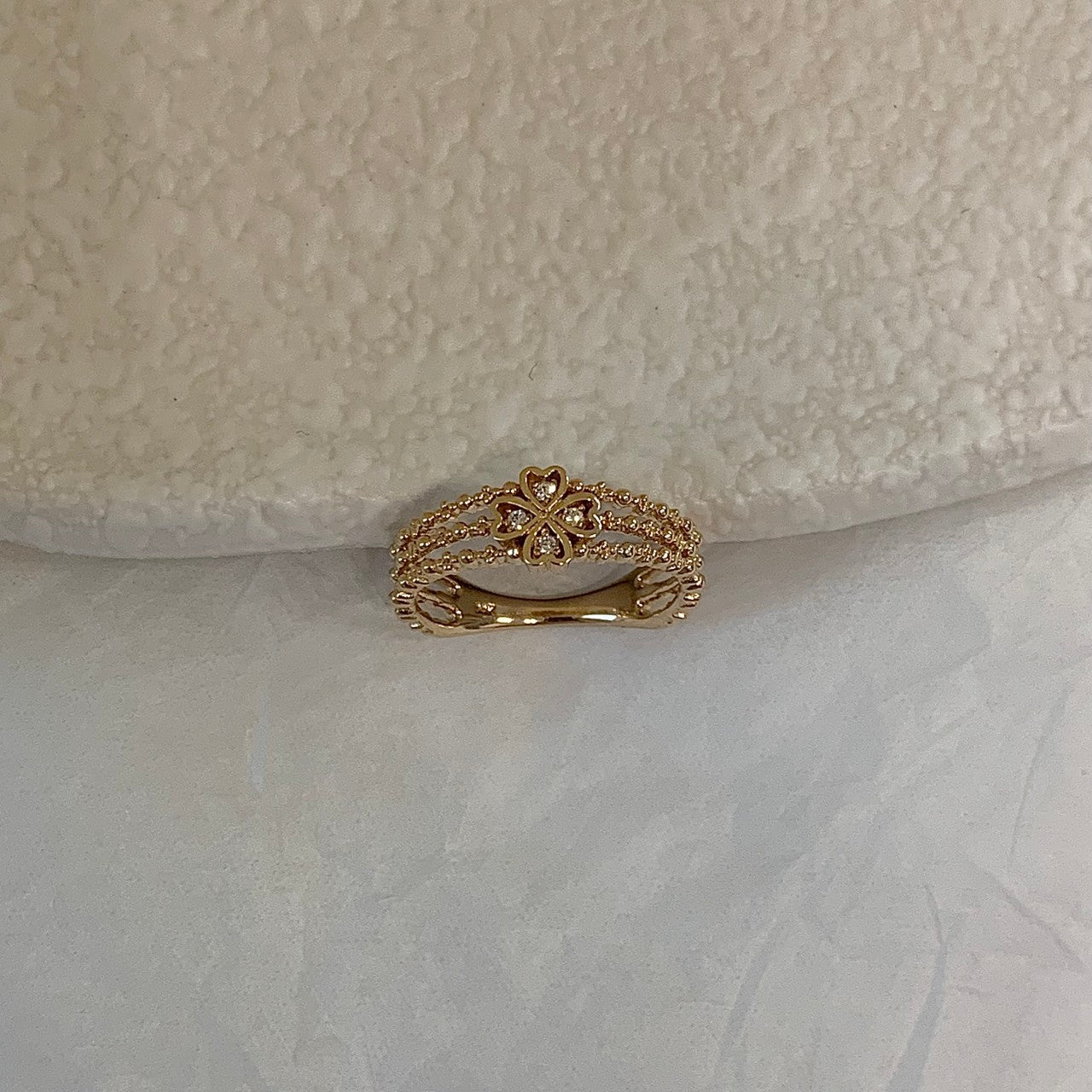 3 Row Clover Ring