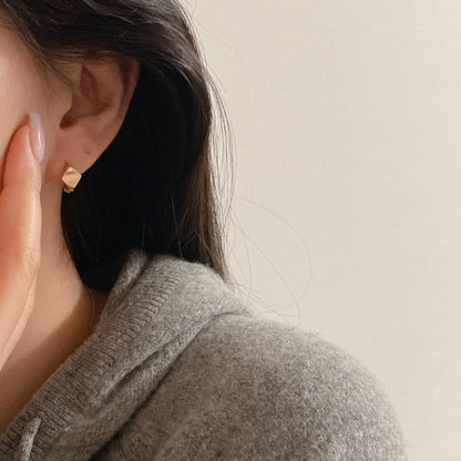 Rhombus Hoop Earrings