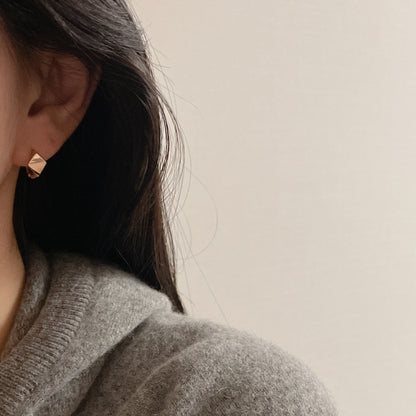 Rhombus Hoop Earrings
