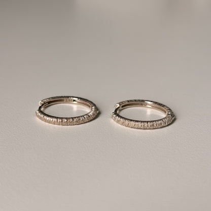 Textured Hoop Earrings