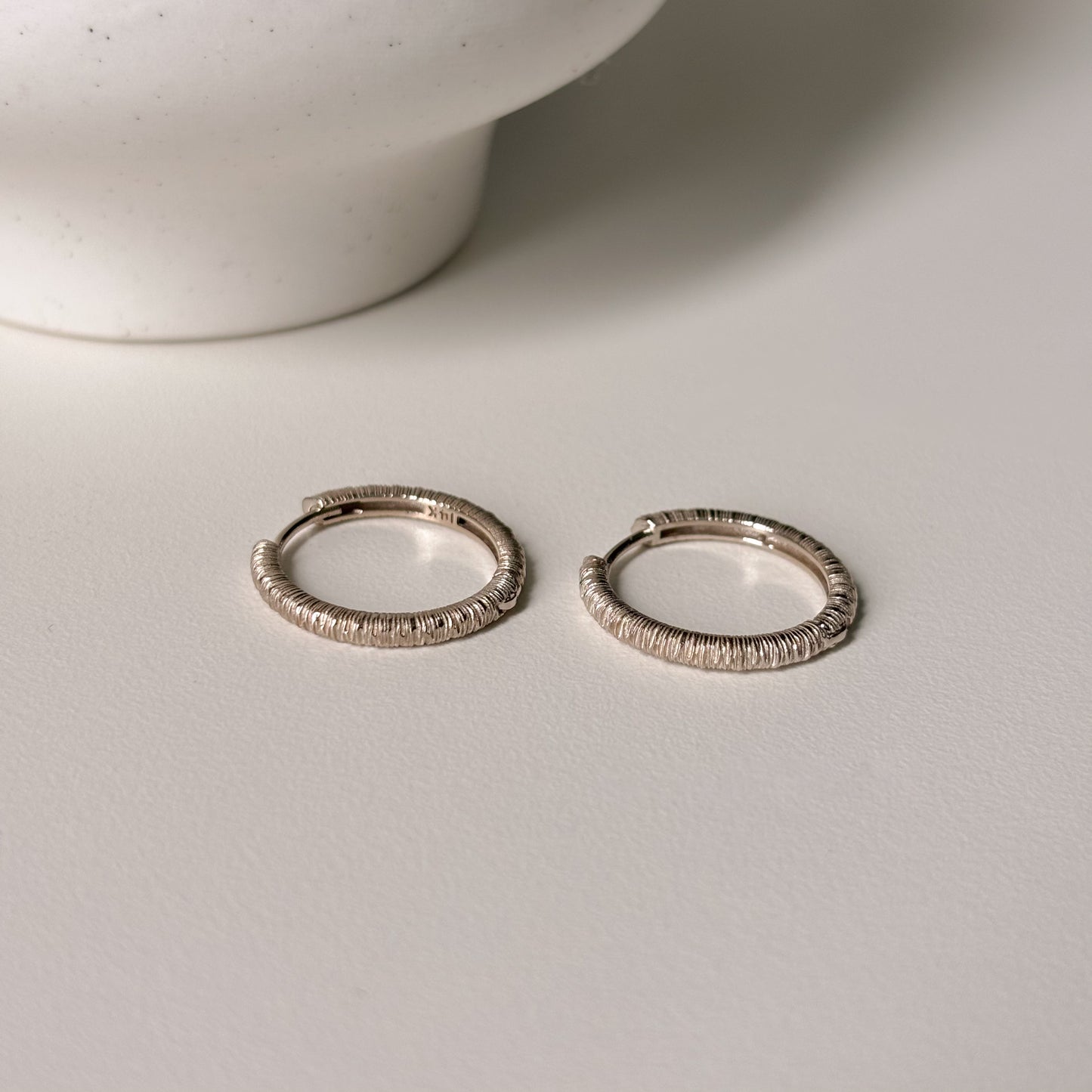 Textured Hoop Earrings