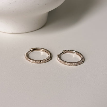 Textured Hoop Earrings