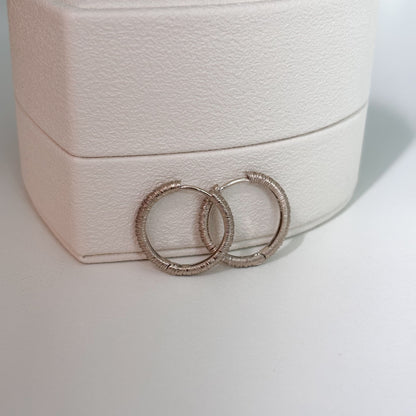 Textured Hoop Earrings