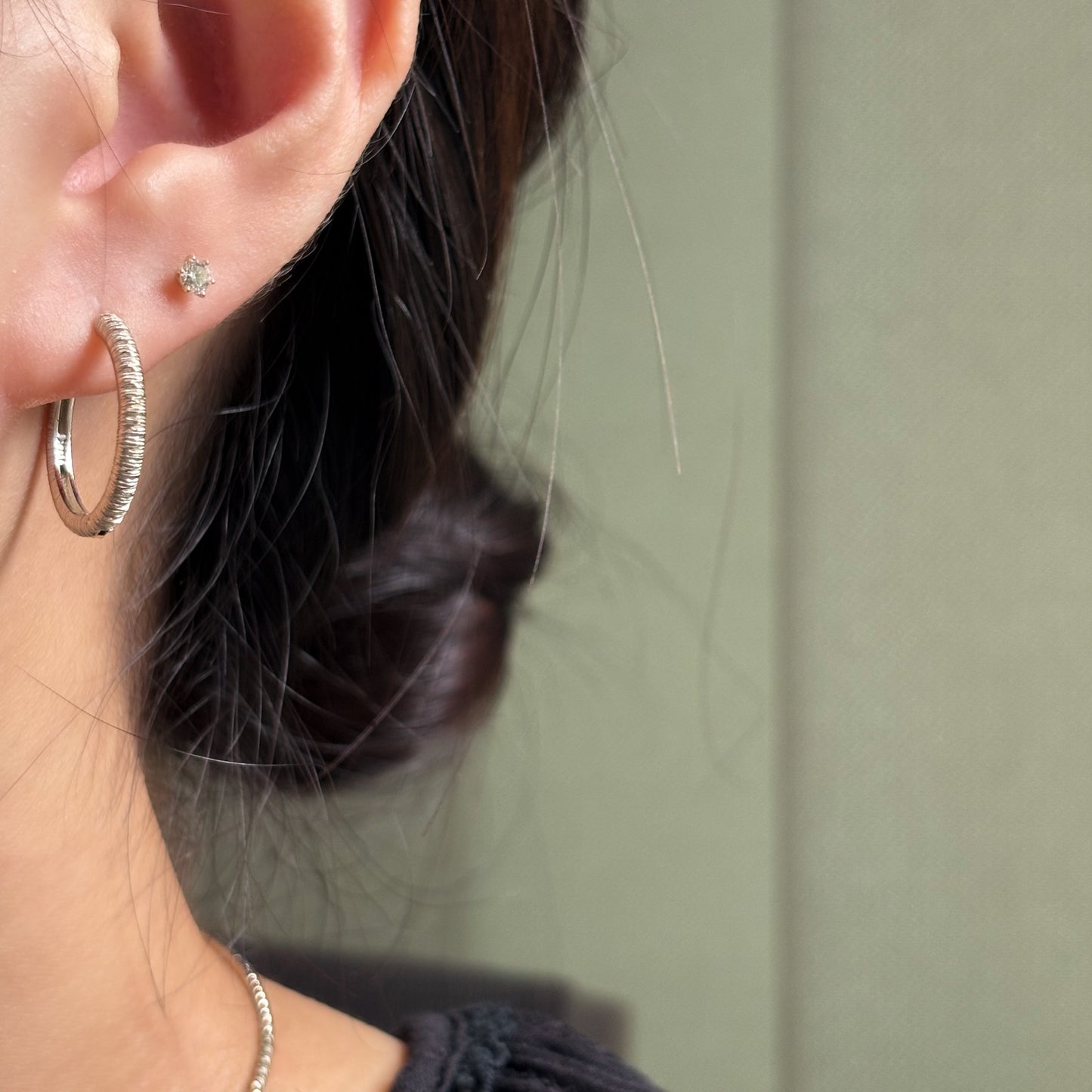 Textured Hoop Earrings