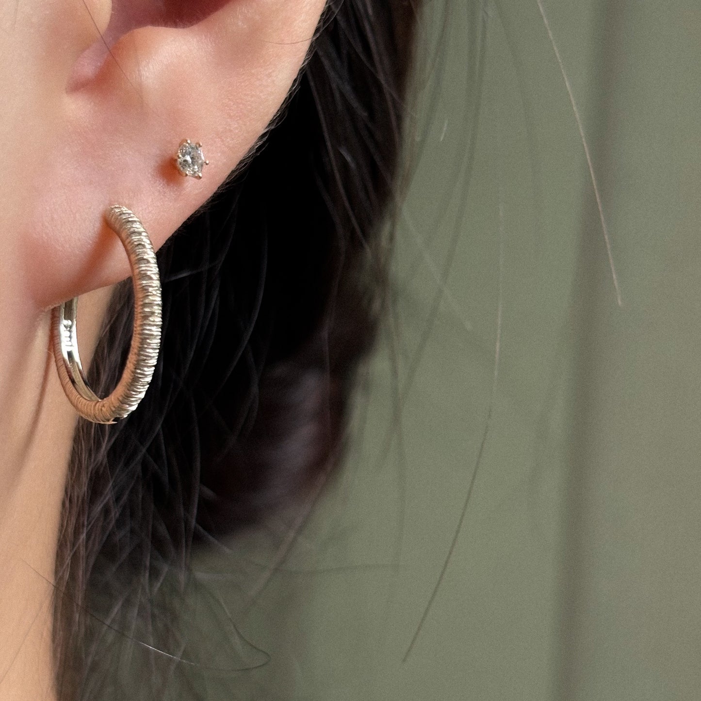 Textured Hoop Earrings