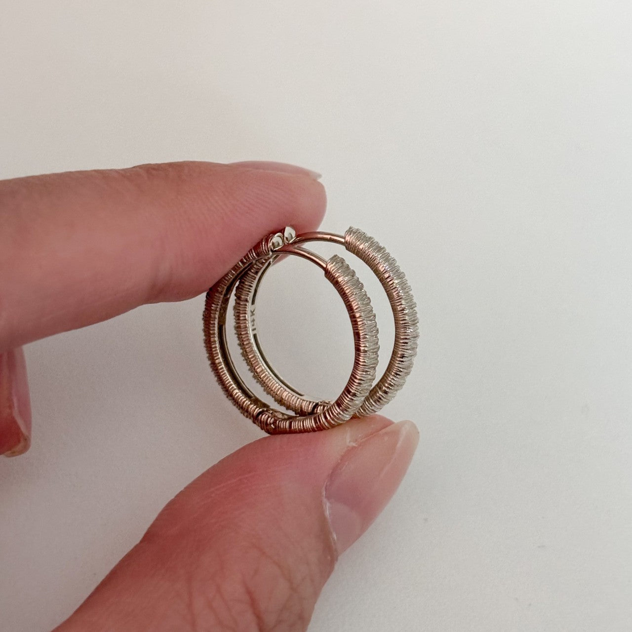 Textured Hoop Earrings