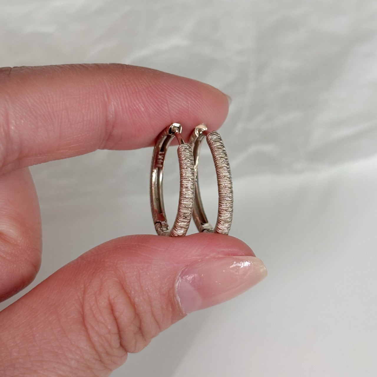 Textured Hoop Earrings