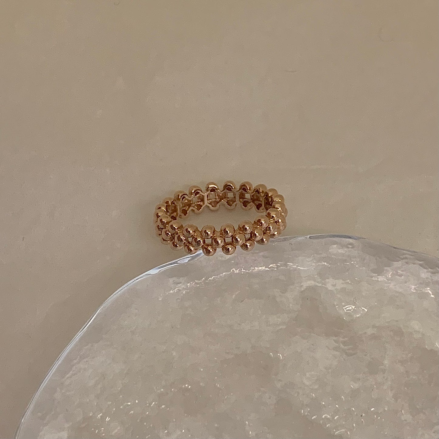 Beaded Bubble Ring