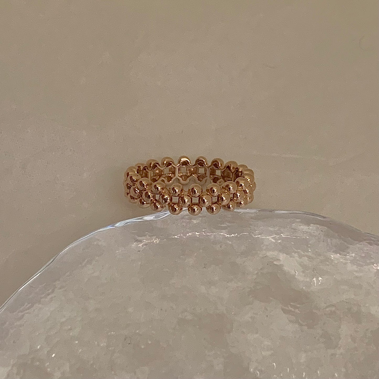 Beaded Bubble Ring