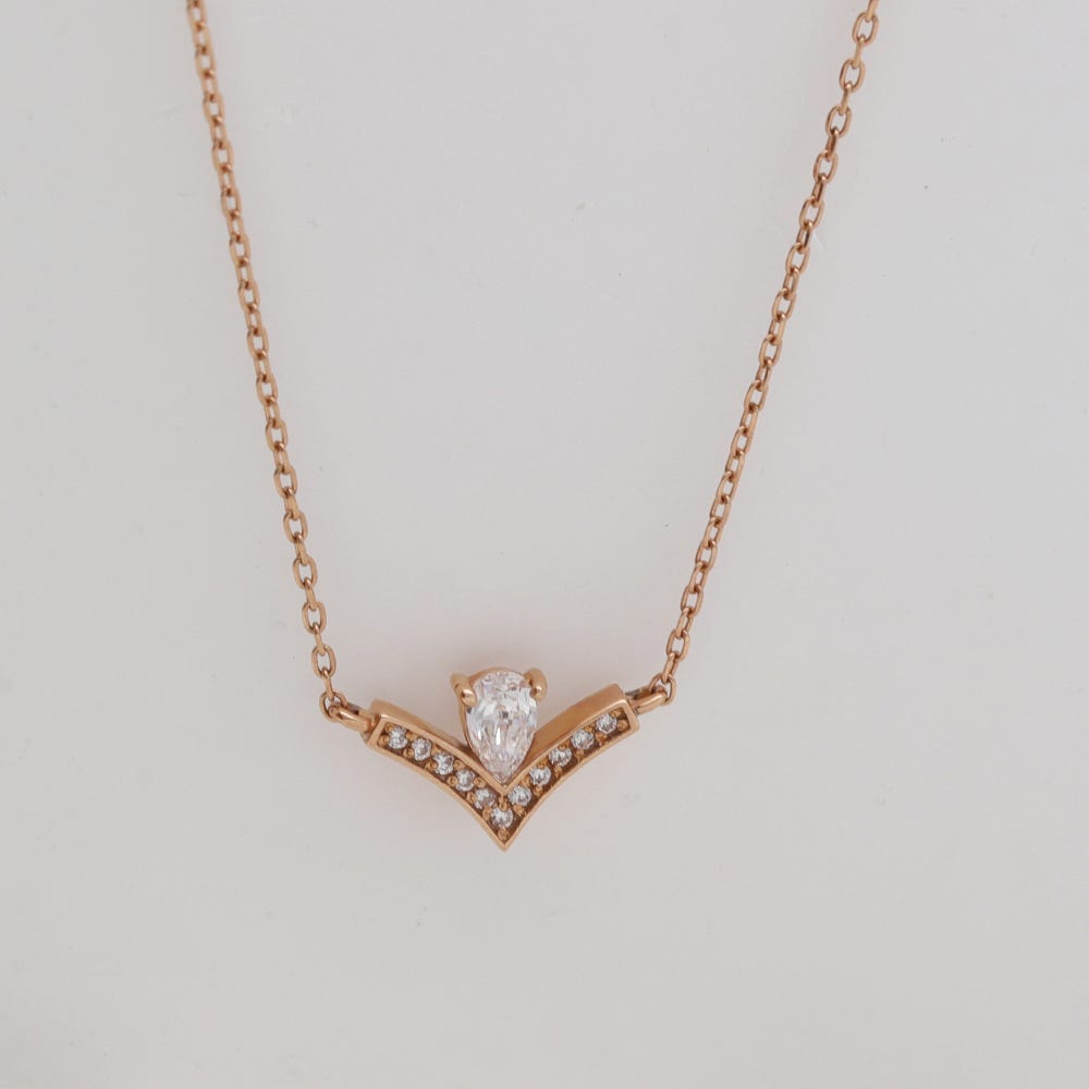 Teardrop V Necklace