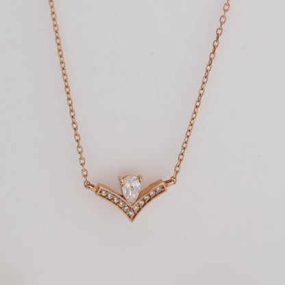 Teardrop V Necklace