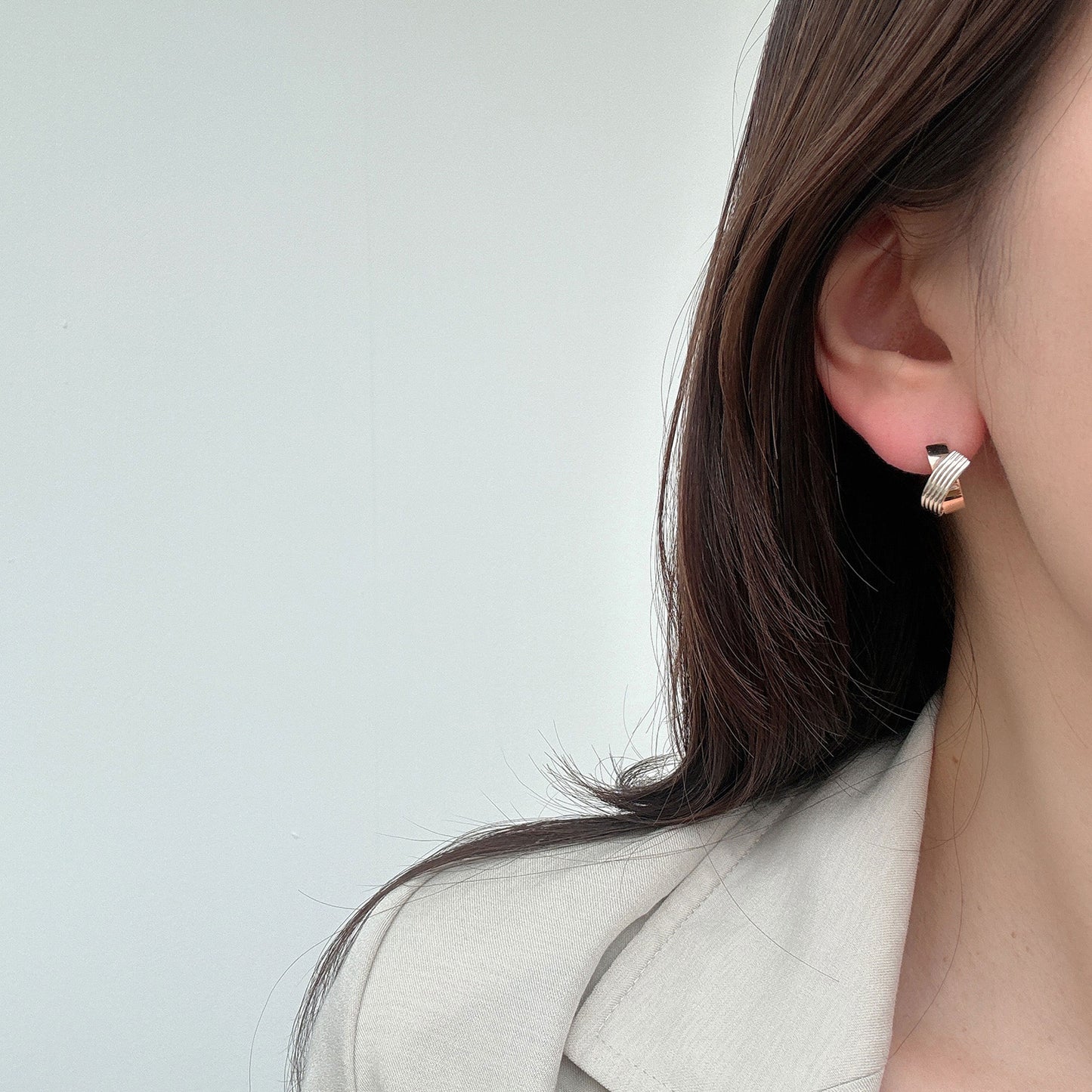 Textured X Earrings