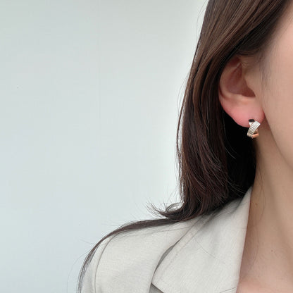Textured X Earrings