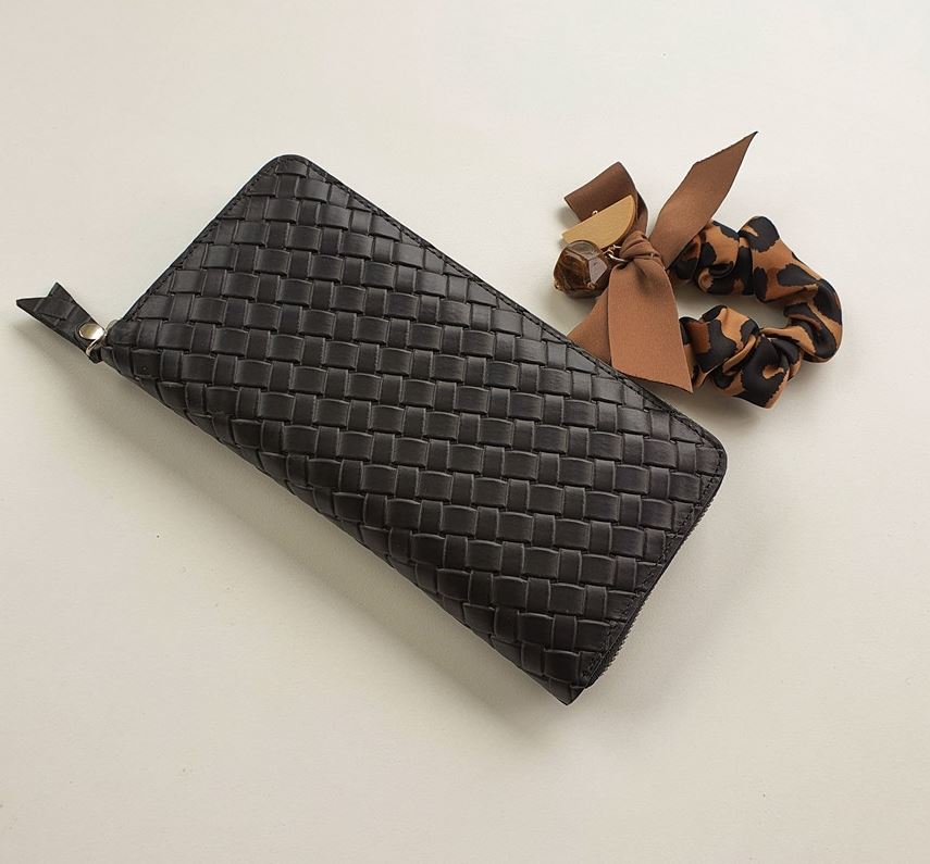 Large Woven Print Wallet
