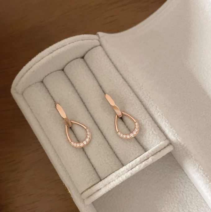 Double Circle Drop Earrings